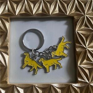 Golden retriever keychain